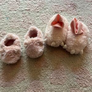 Cozy Pink Furry baby Slippers